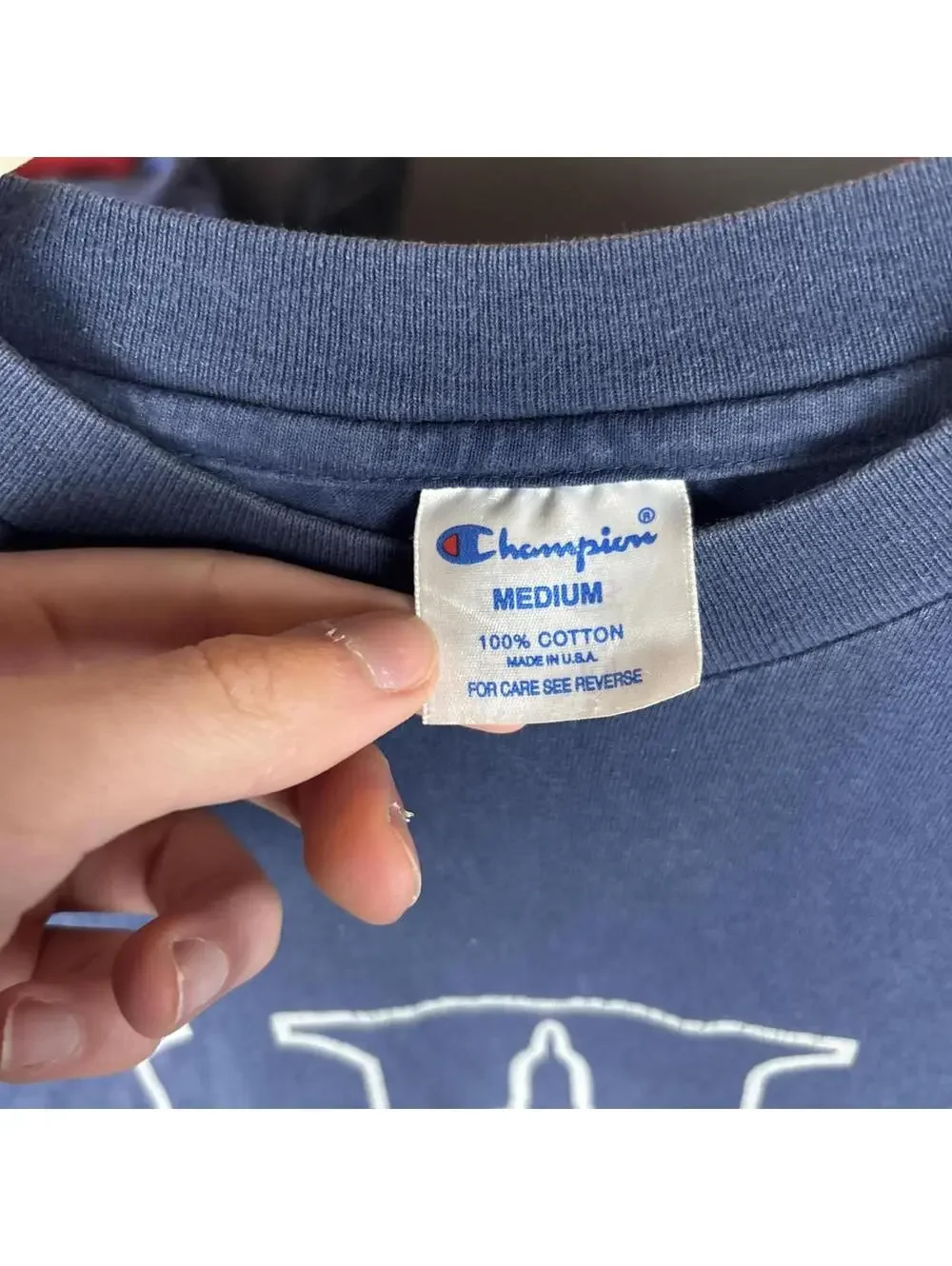 Vintage 90s University of Kentucky UK Wildcats Tee Navy Champion Script Logo M - Picture 3 of 5